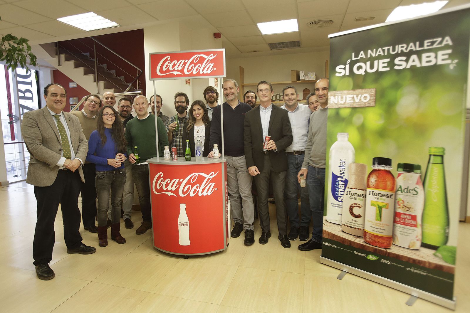 Responsables de Coca-Cola, en el Diario.