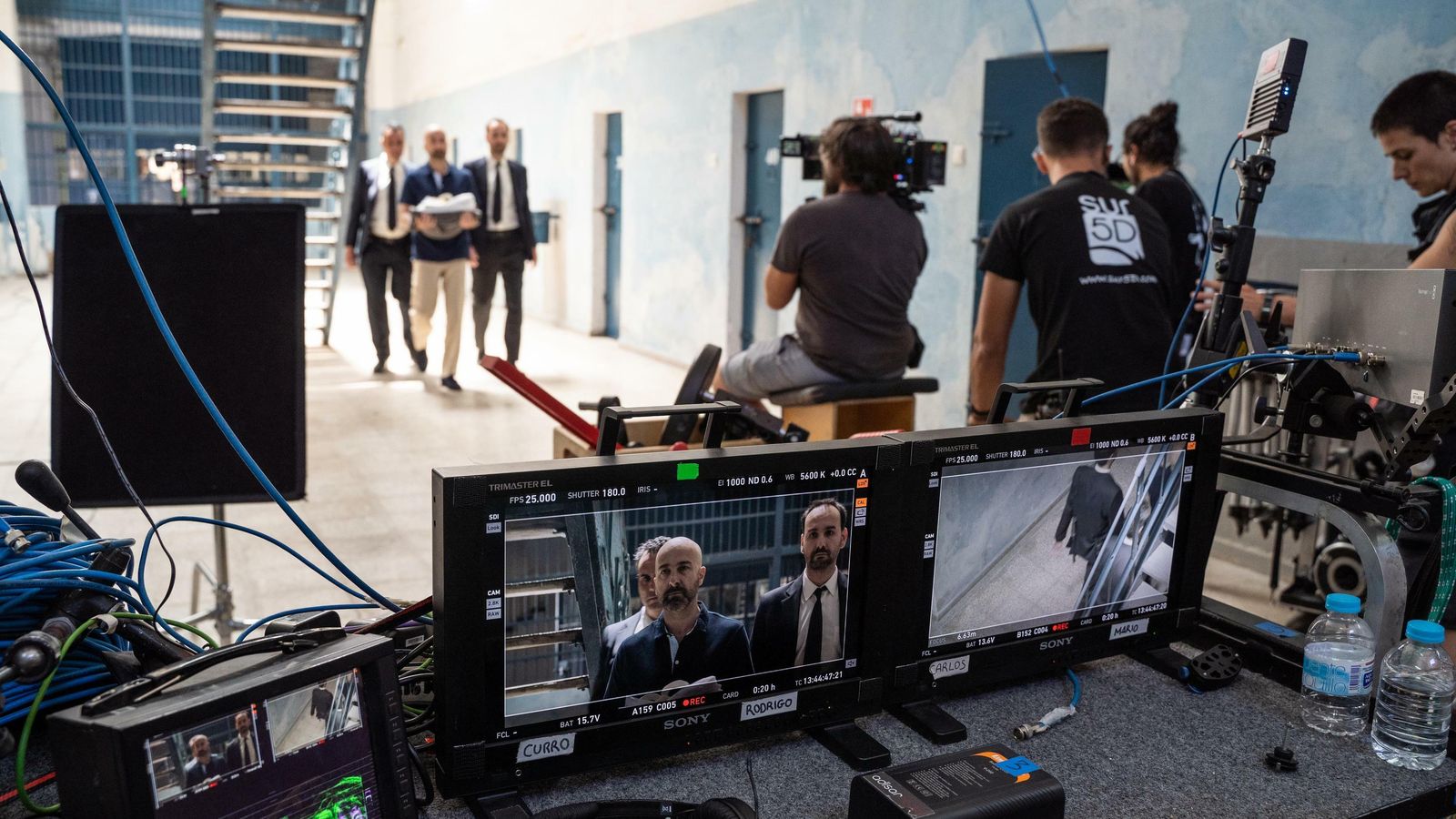 Grabación de 'Malaka' en la antigua cárcel.