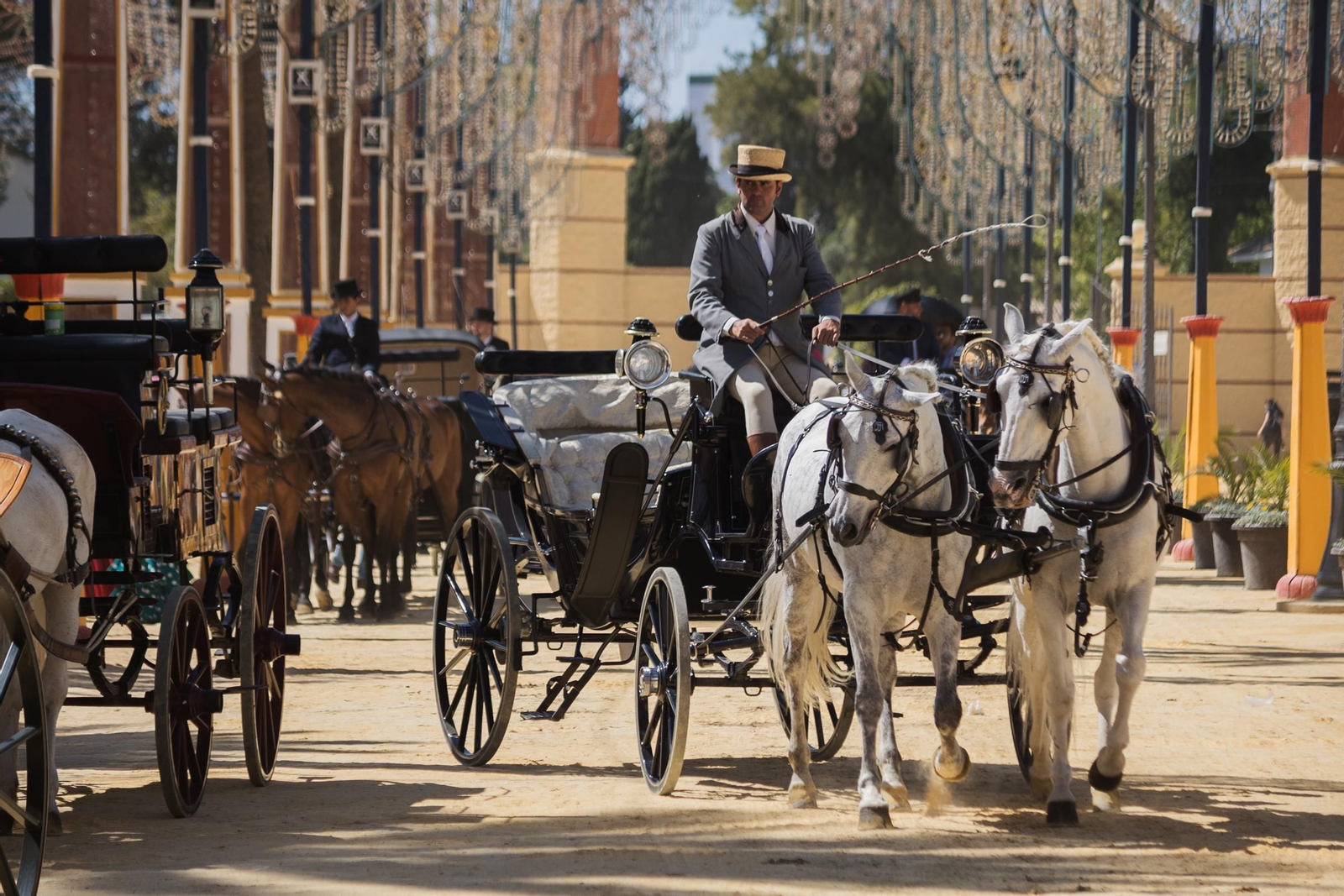 Imágenes del ambiente el martes en la Feria de Jerez 2024