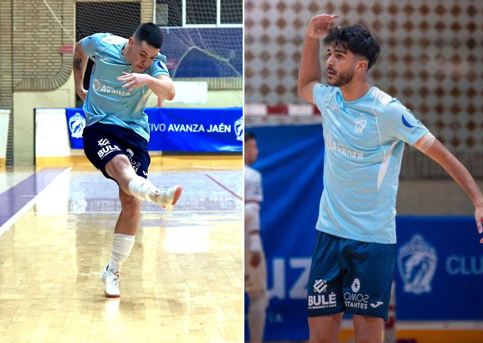 Joseliyo, a la izquierda, y Mario, a la derecha, en partidos de la pasada temporada.