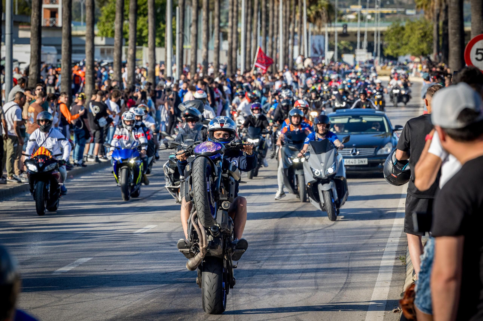 Las imágenes del sábado de Motorada en El Puerto por el Gran Premio de Motociclismo de Jerez 2025