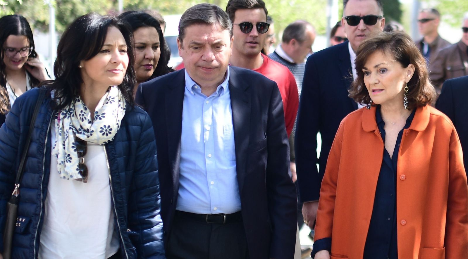 Crespín, Planas y Calvo, en un acto electoral en Córdoba.