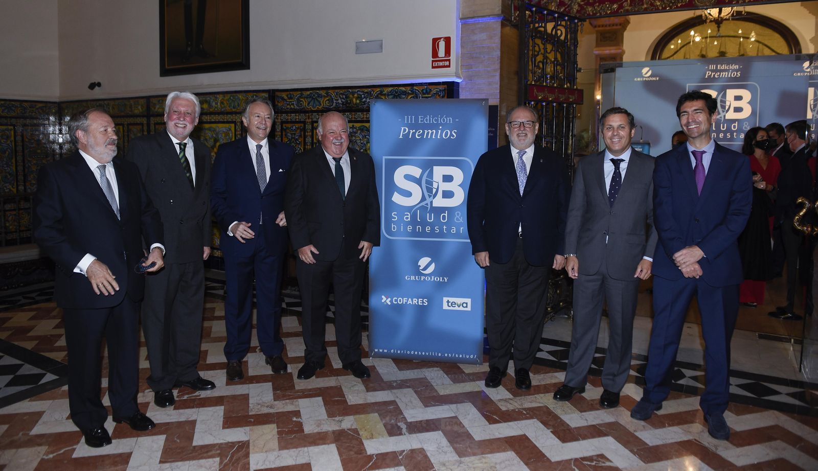 Alfonso Carmona, Jesús Castiñeiras, José Joly, Jesús Aguirre, Miguel Ángel Guzman, José Rodríguez Cánovas y Pablo López.