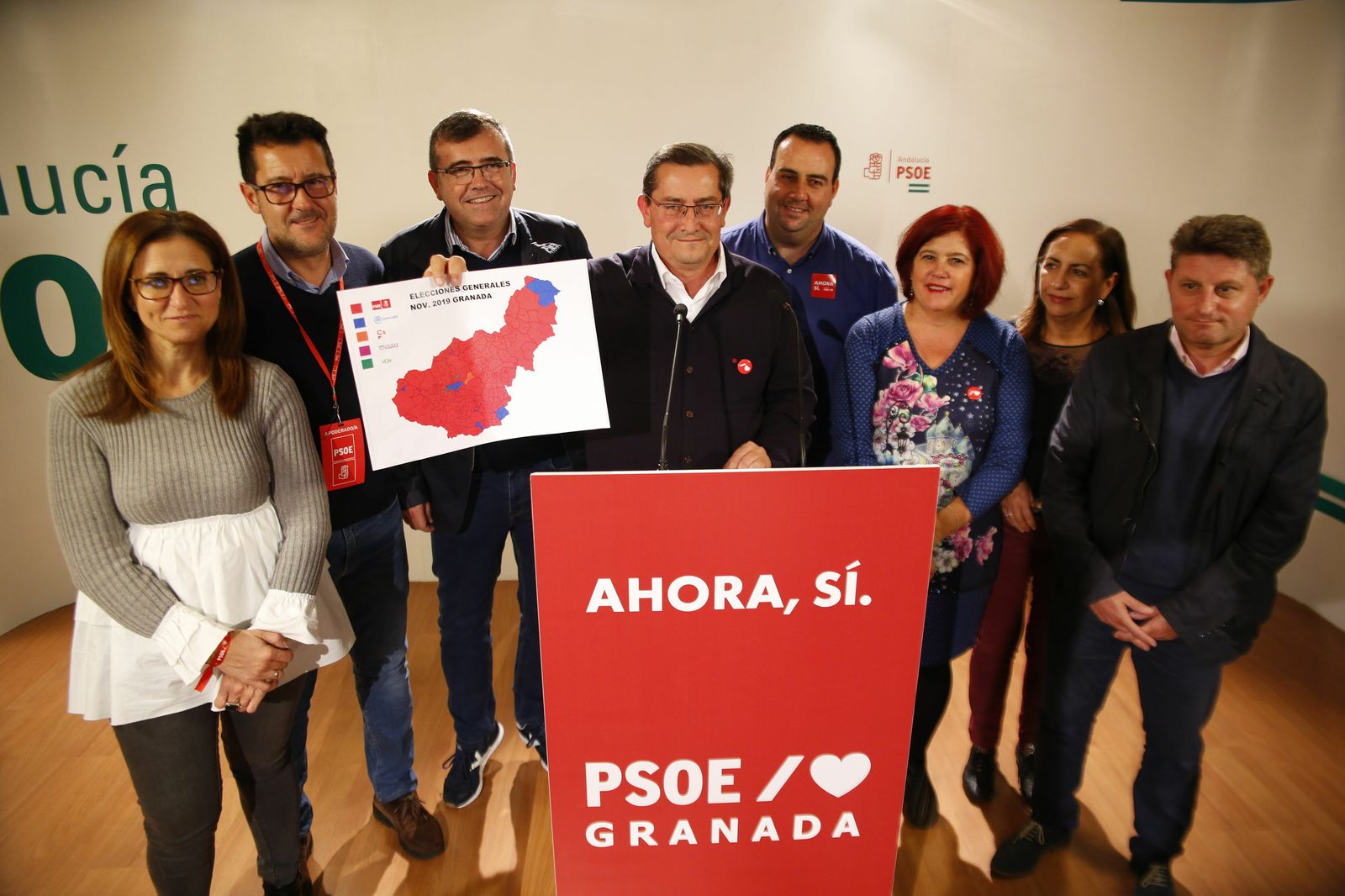 Entrena destaca la victoria del PSOE en el 93% de los municipios de Granada