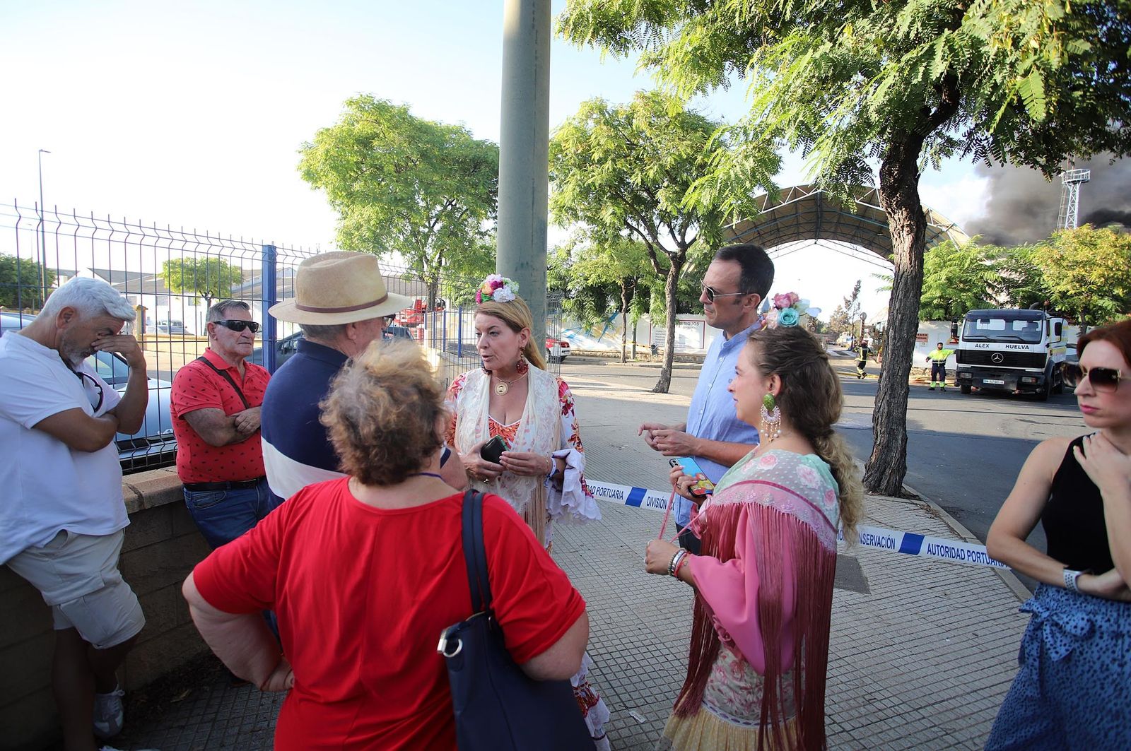 Imágenes del incendio en las instalaciones de Hierros España