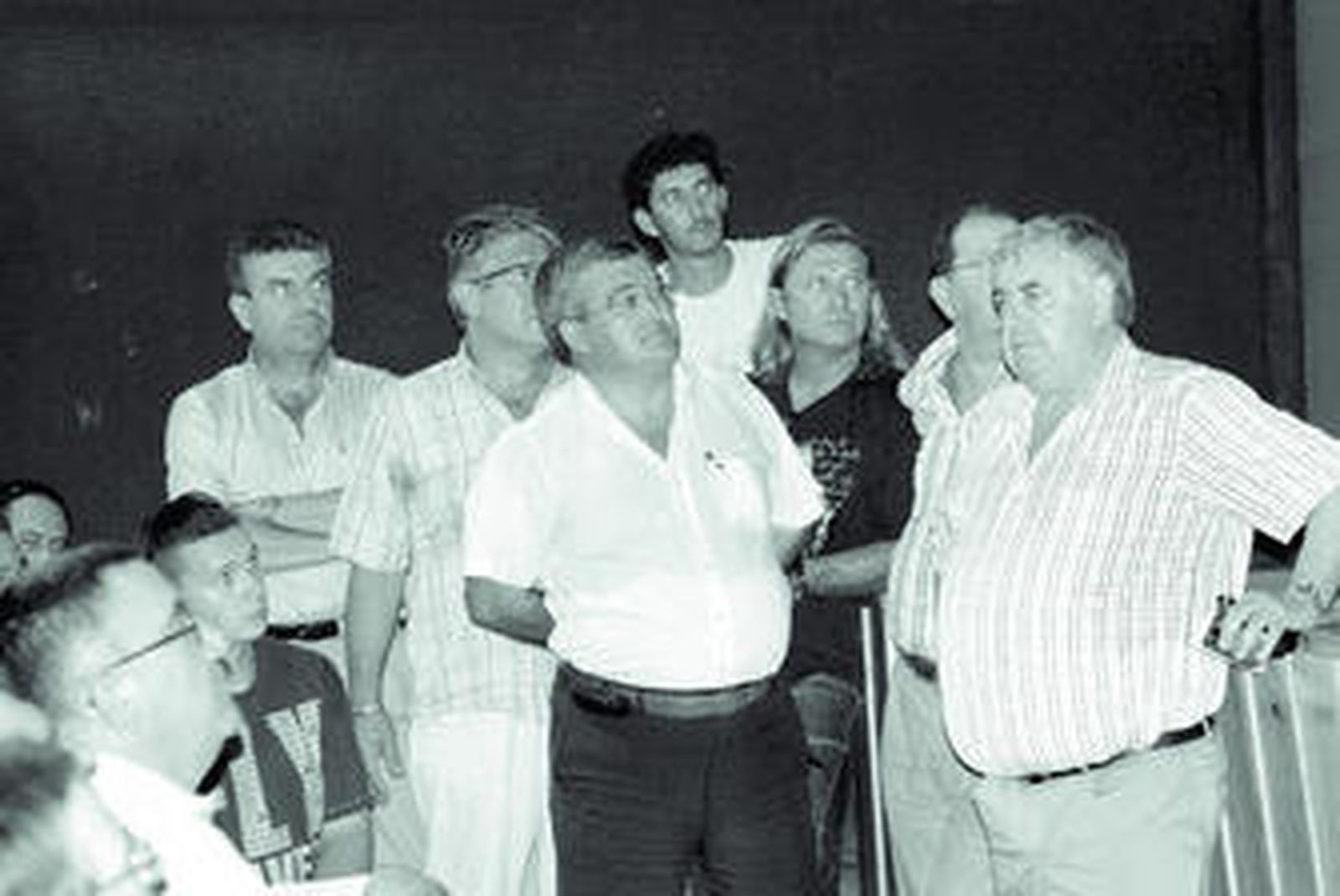 Diego Castañeda, Pepe Escudero y Bernardo Martín , entre otros en la asamblea del año pasado.