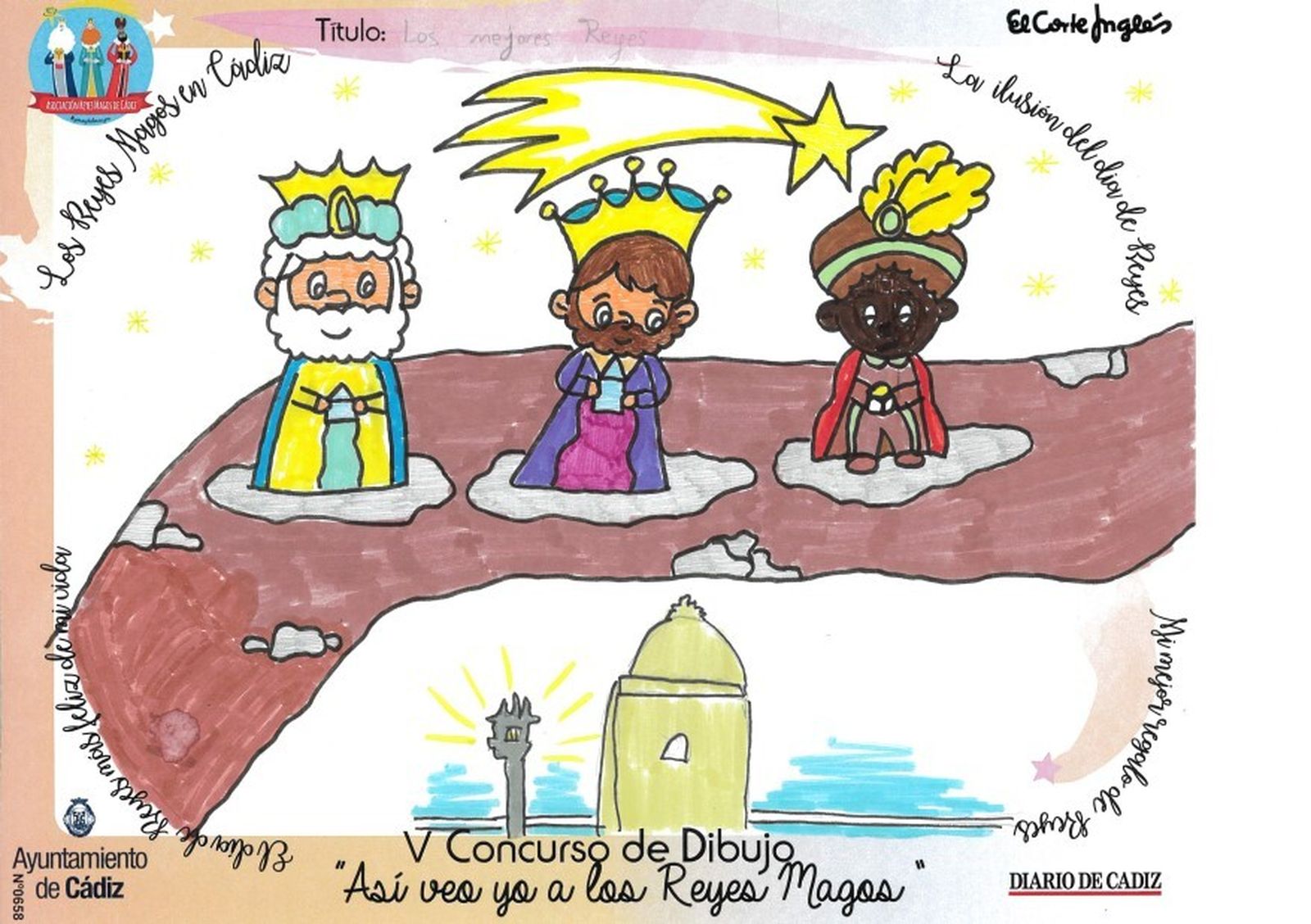 Los dibujos del concurso 'Así veo yo a los Reyes Magos'.