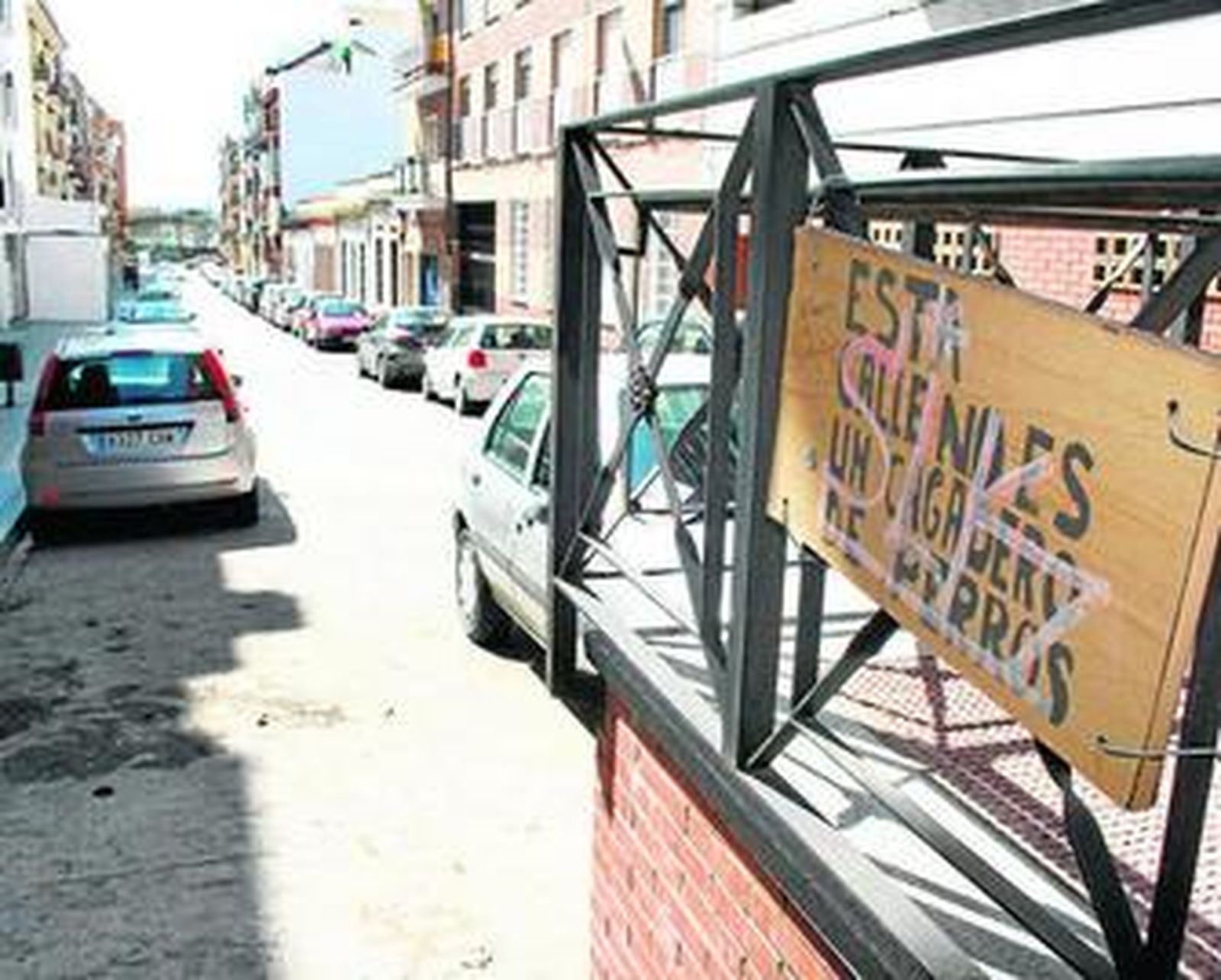 Una calle convertida en "cagadero de perros"