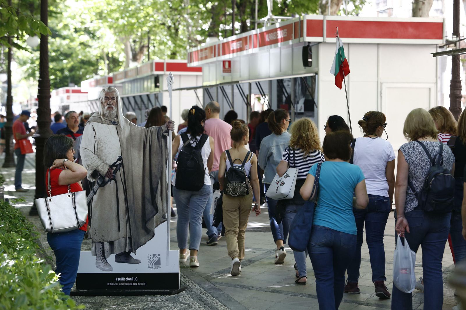 Casetas de la Feria del Libro de Granada.
