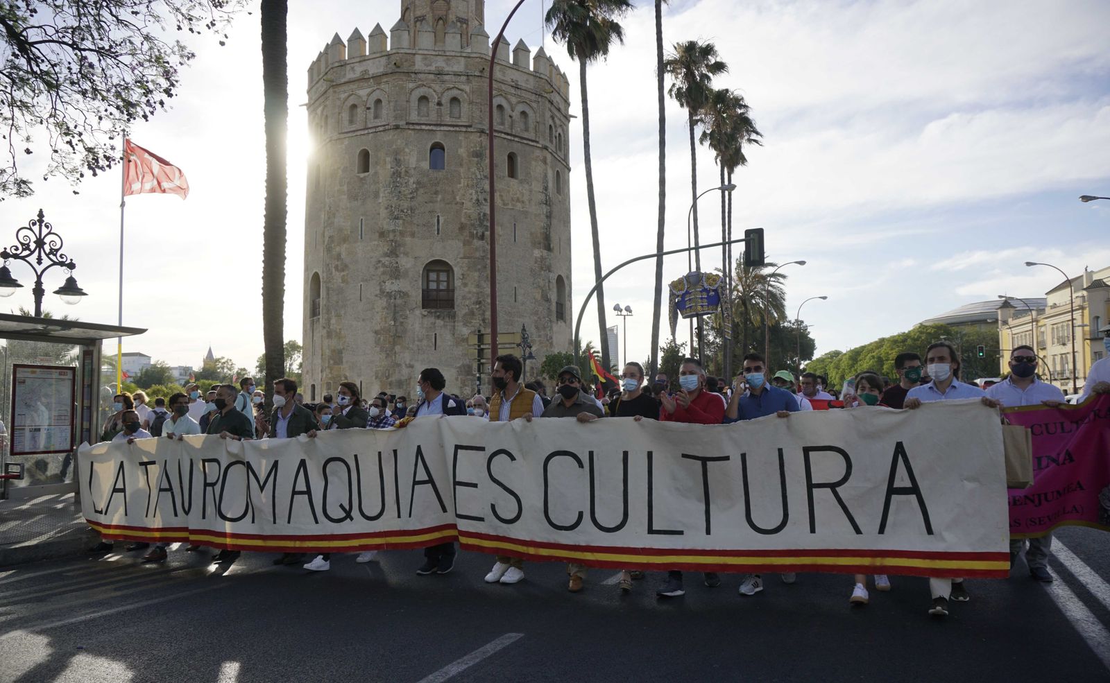 Las imágenes de la manifestación en favor de la tauromaquia