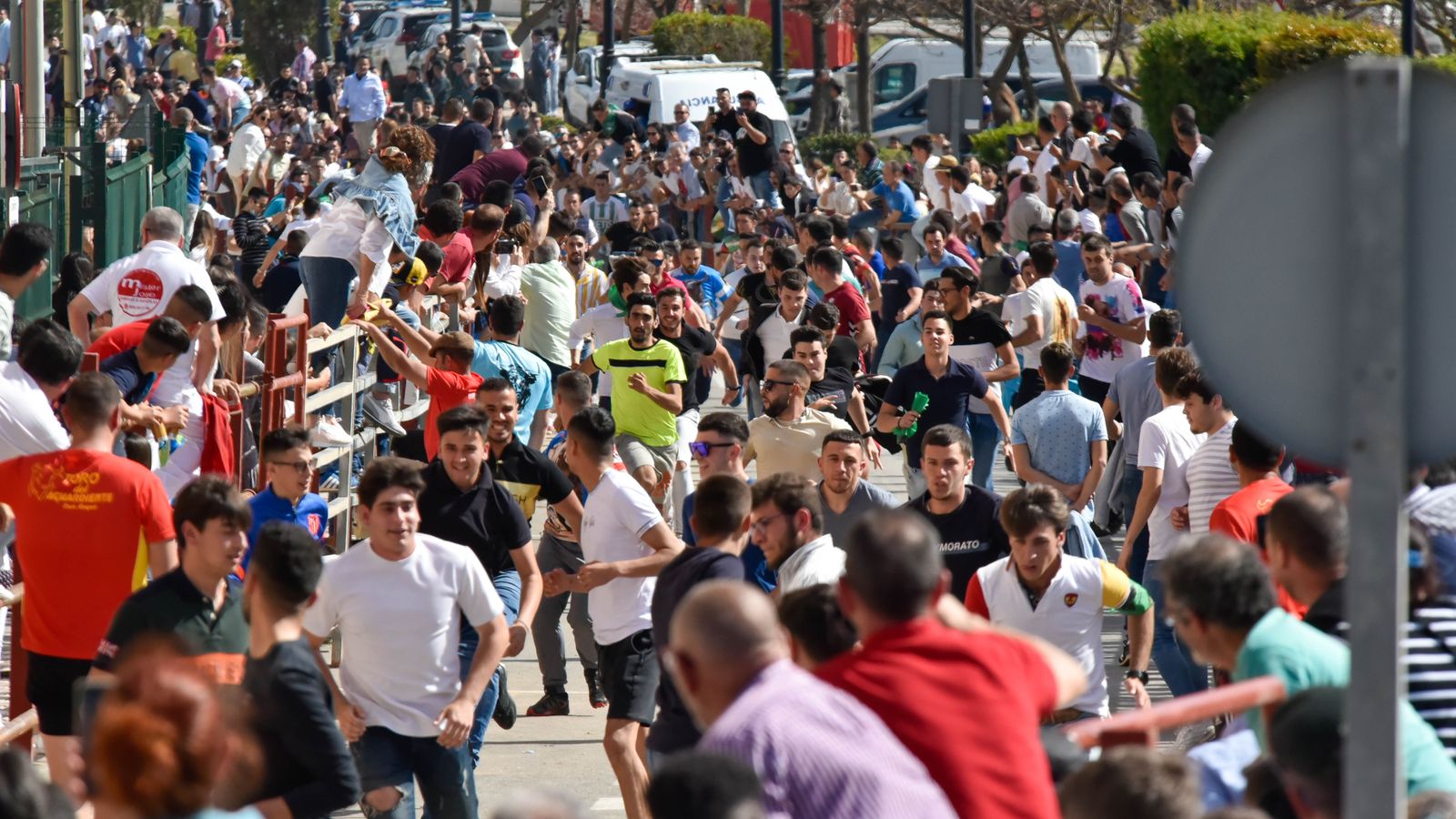 Fotos del encierro del sábado del Toro Embolao en Los Barrios