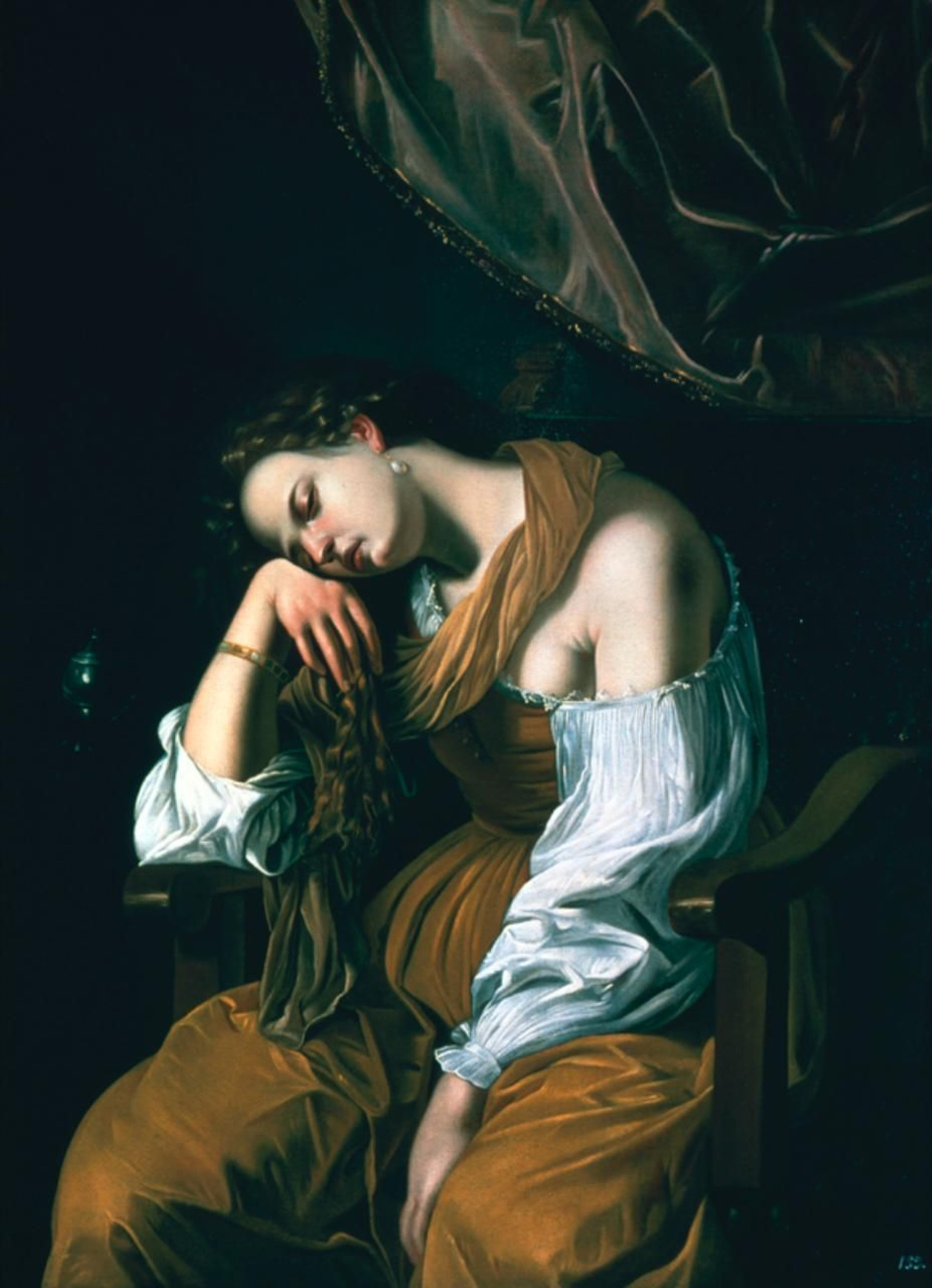 'María Magdalena melancólica', de Artemisia Gentileschi (1621-1622), cuadro de la Sala del Tesoro de la Catedral de Sevilla.
