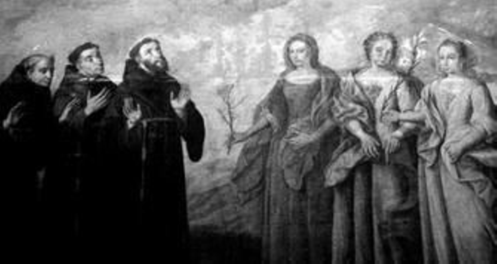 Uno de los cuadros más grandes que están colgados en las paredes de la parroquia de San Pedro Apóstol de Cartaya.