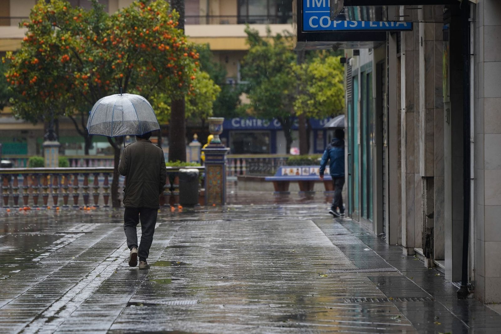 Fotos de las lluvias de la borrasca Leonardo este miércoles en Algeciras
