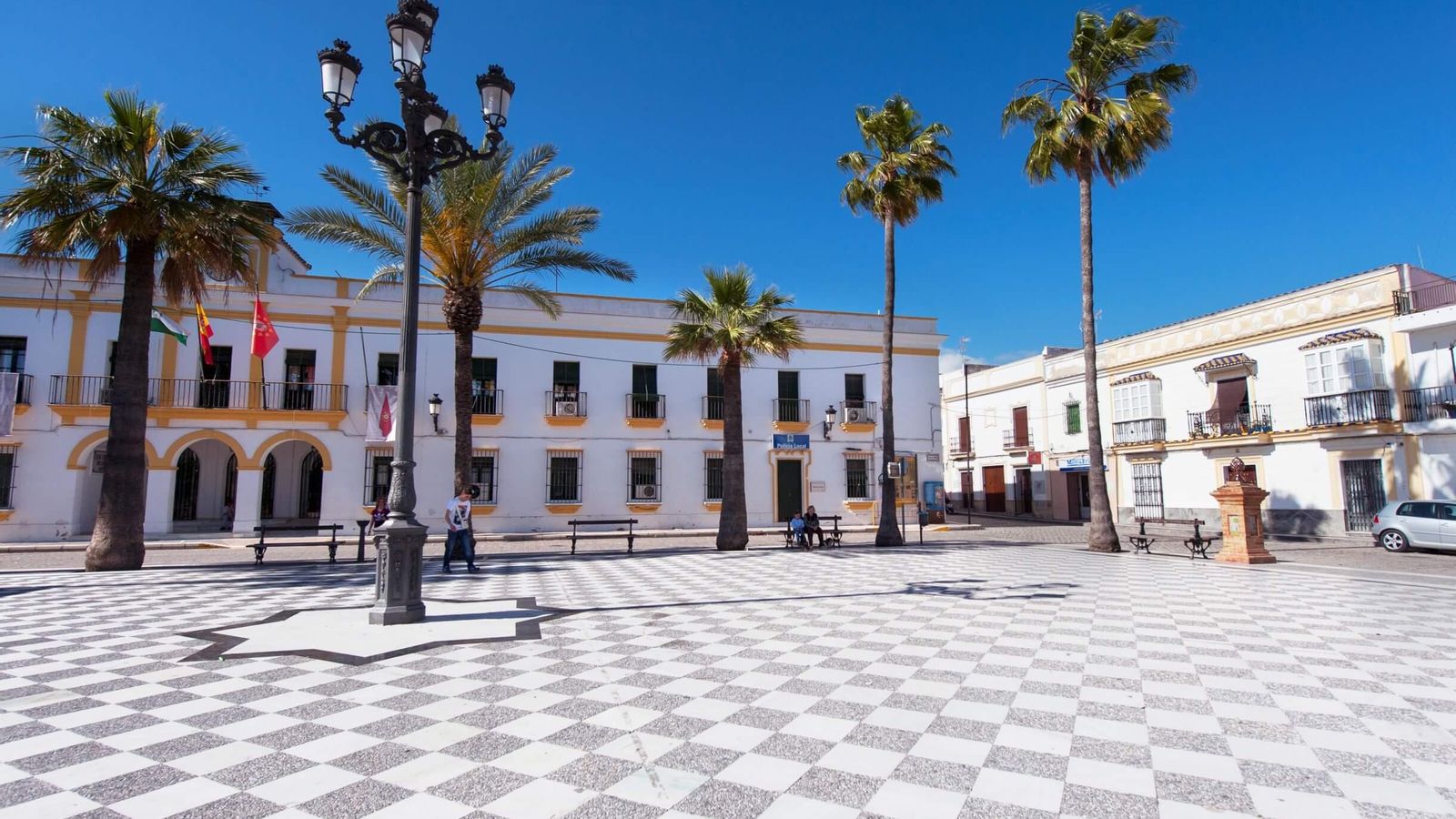 Fachada del Ayuntamiento de Trebujena.