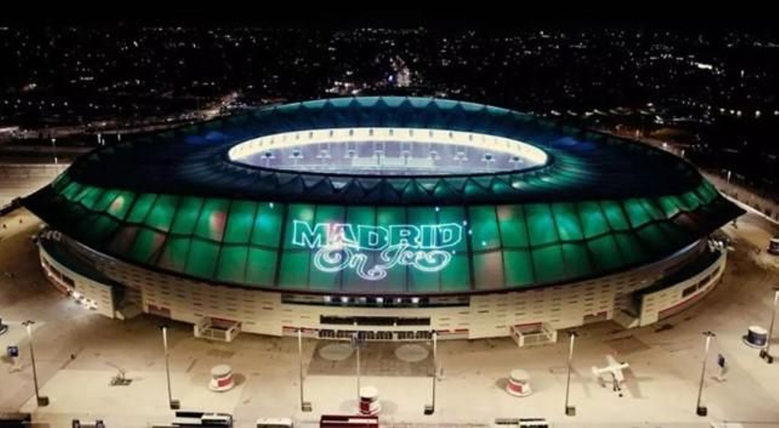 Vista aérea de Madrid on Ice.