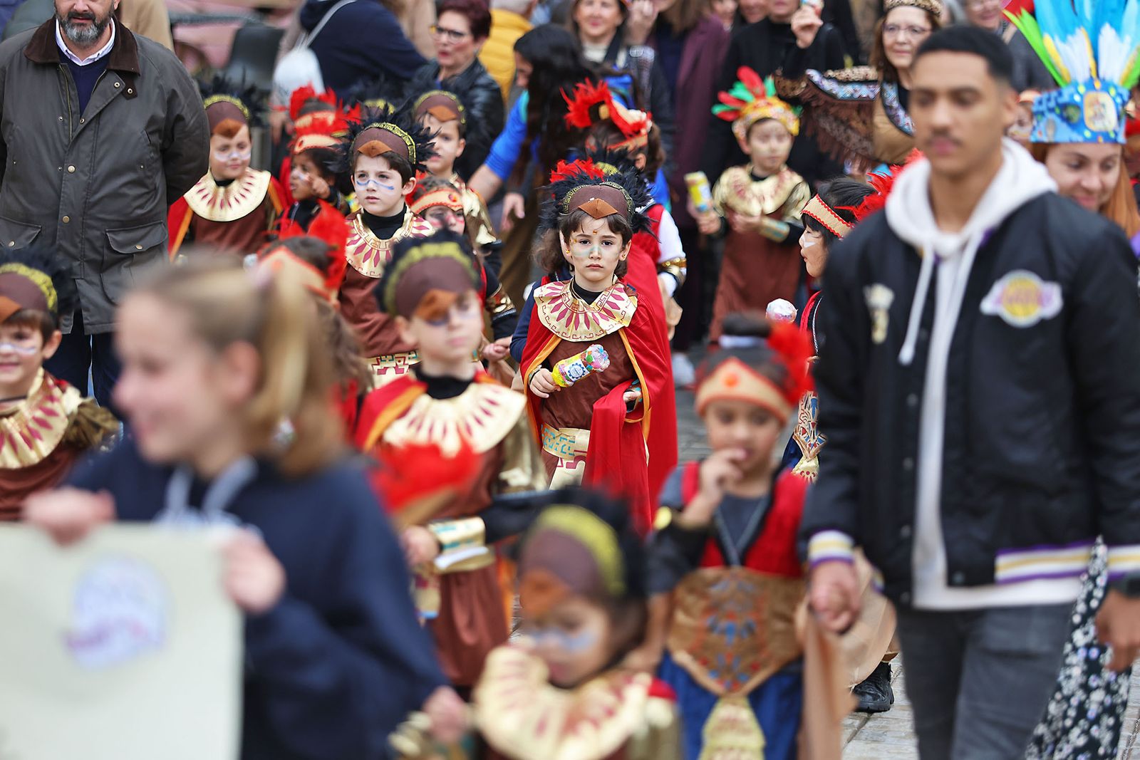 Imágenes del desfile “Un paseo por la historia”  de los niños del colegio Funcadia de Huelva