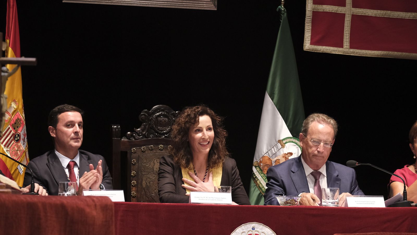 Imágenes de la investidura como Alcaldesa de Almería, de María del Mar Vázquez Agüero