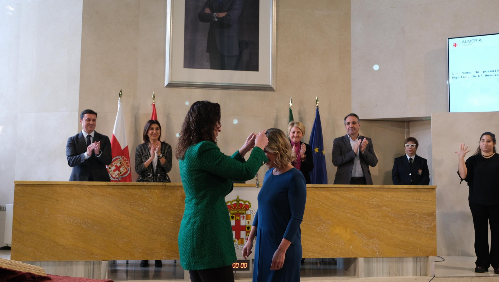 Imágenes del Pleno del Ayuntamiento de Almería