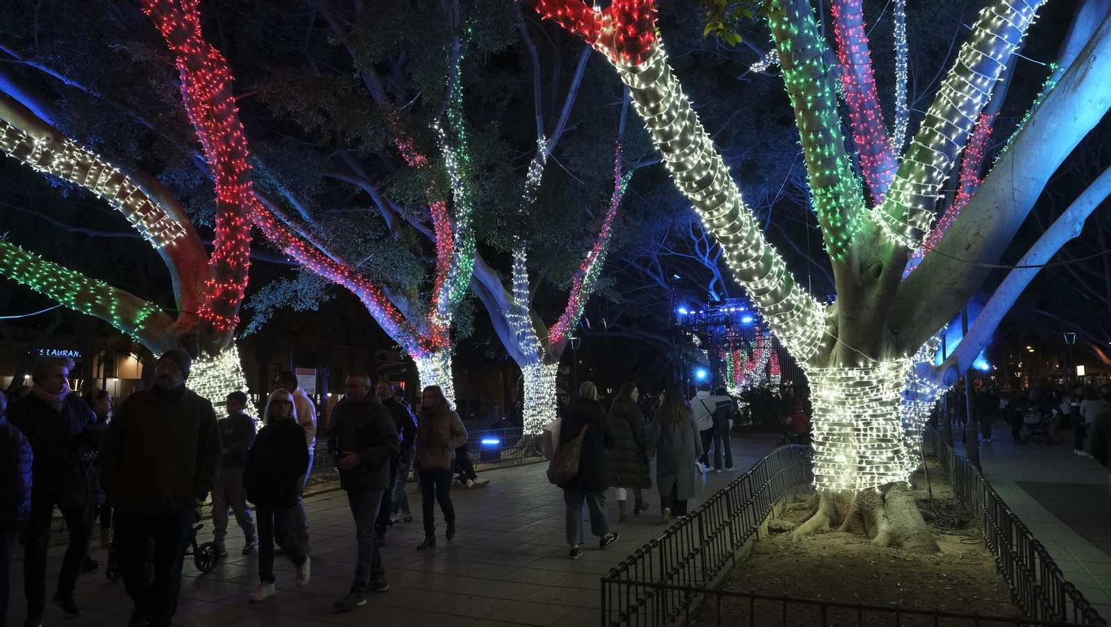 'Almería, la Ciudad de la Luz', espectáculo de luces, en imágenes