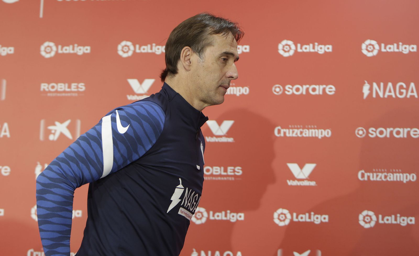 Julen Lopetegui, en la sala de prensa de la ciudad deportiva.