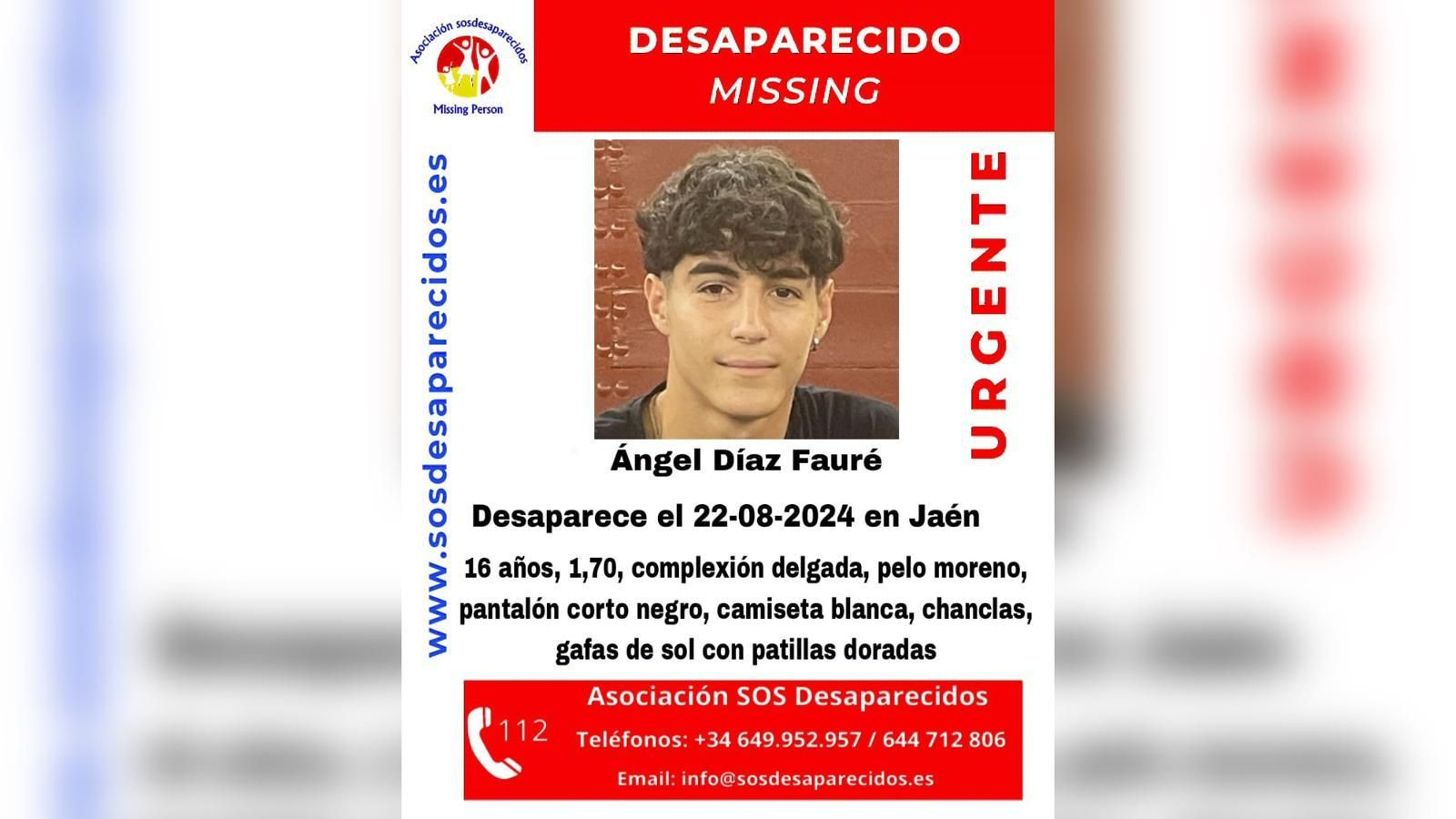 Imagen del desaparecido.