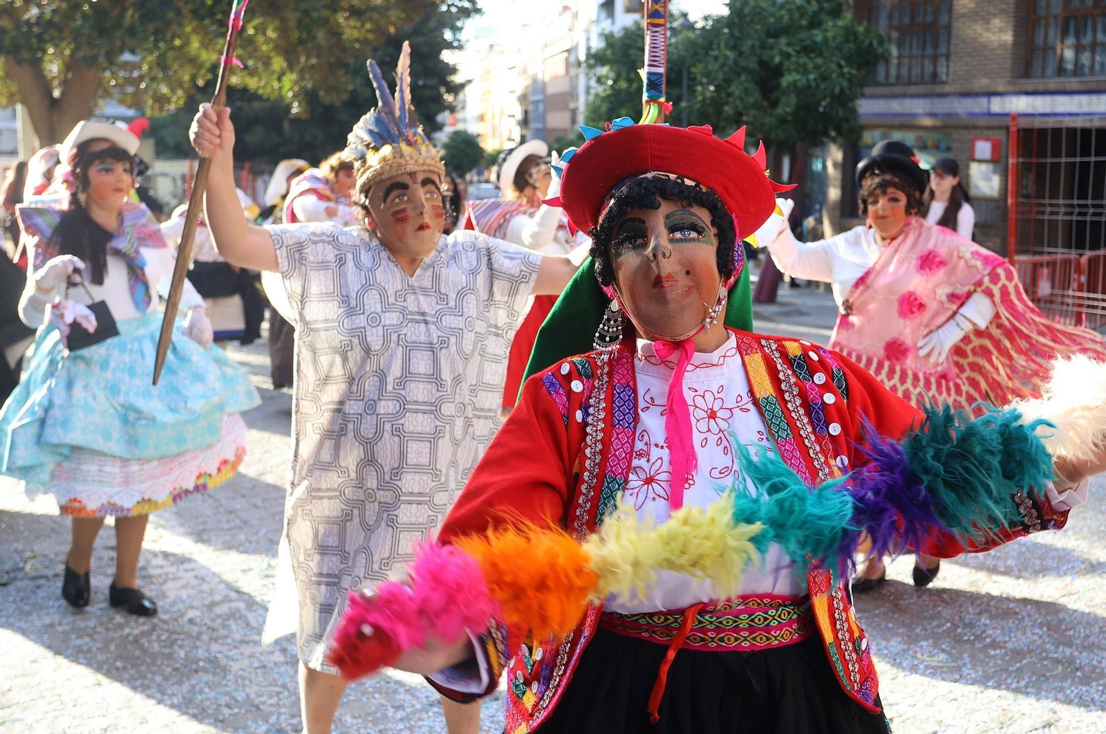 Imágenes de la cabalgata del Carnaval Colombino 2024
