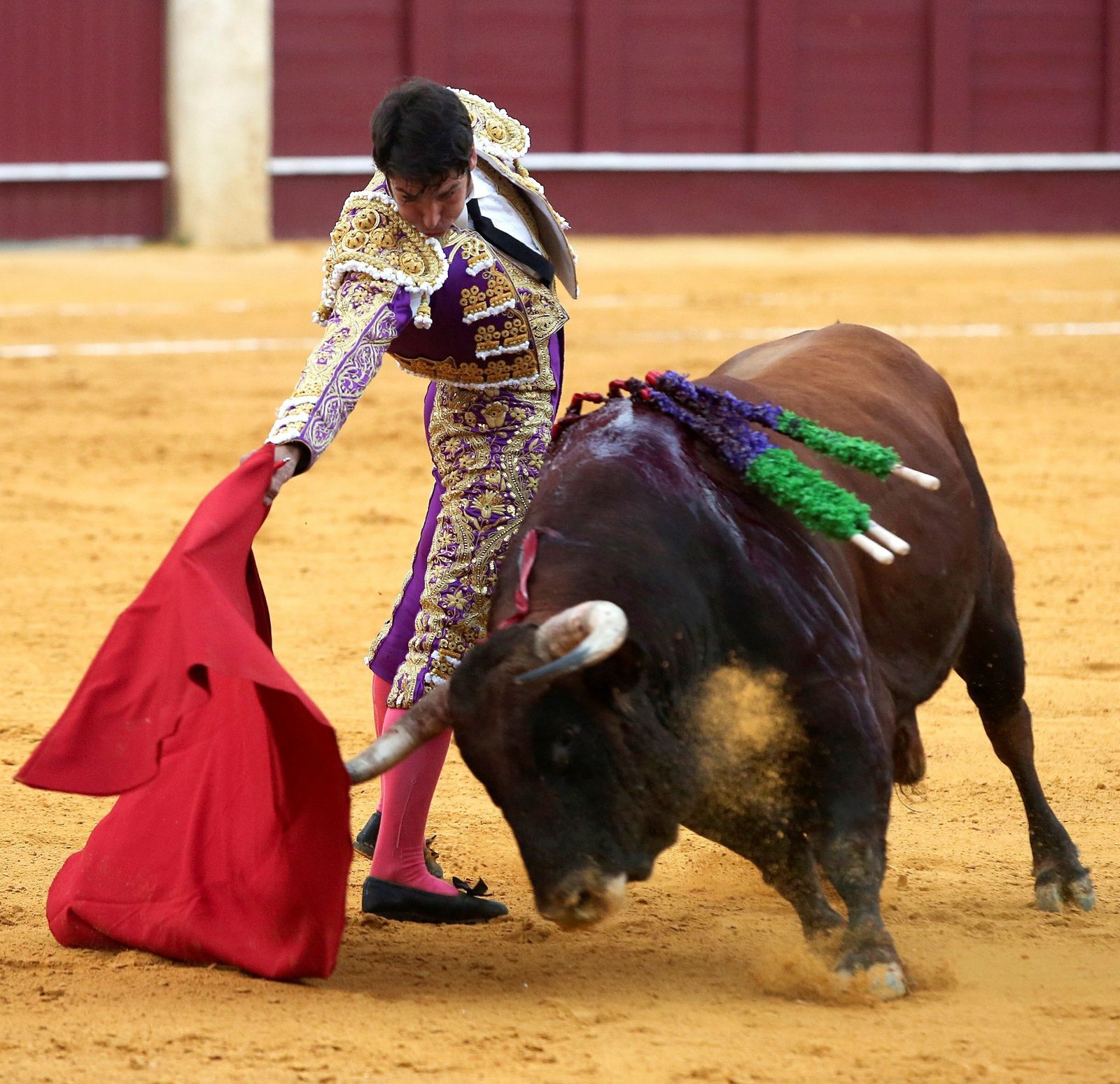 Cayetano, un momento de la faena al tercero