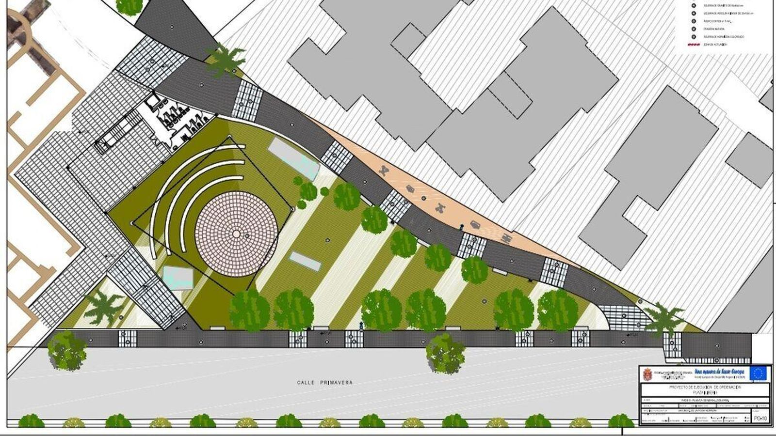 Proyecto de la plaza presentado por Urbanismo en noviembre.