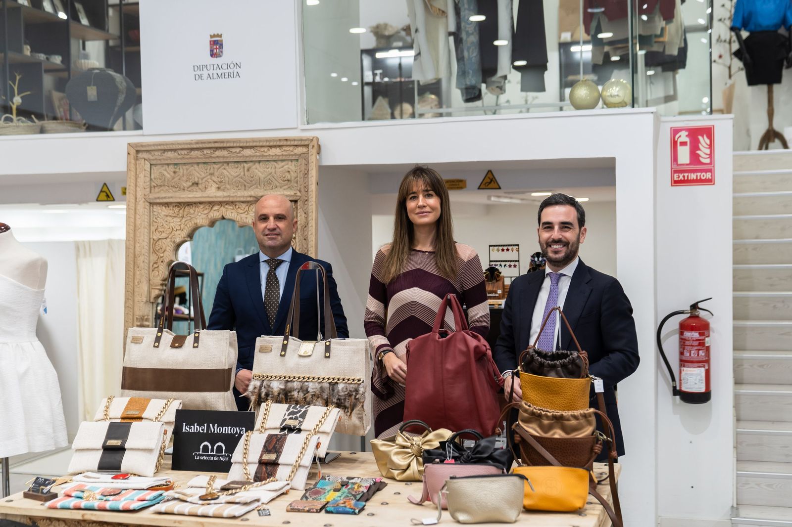 Imagen de archivo del presidente, el diputado de Promoción de la Provincia y la embajadora de Talento Almeriense.