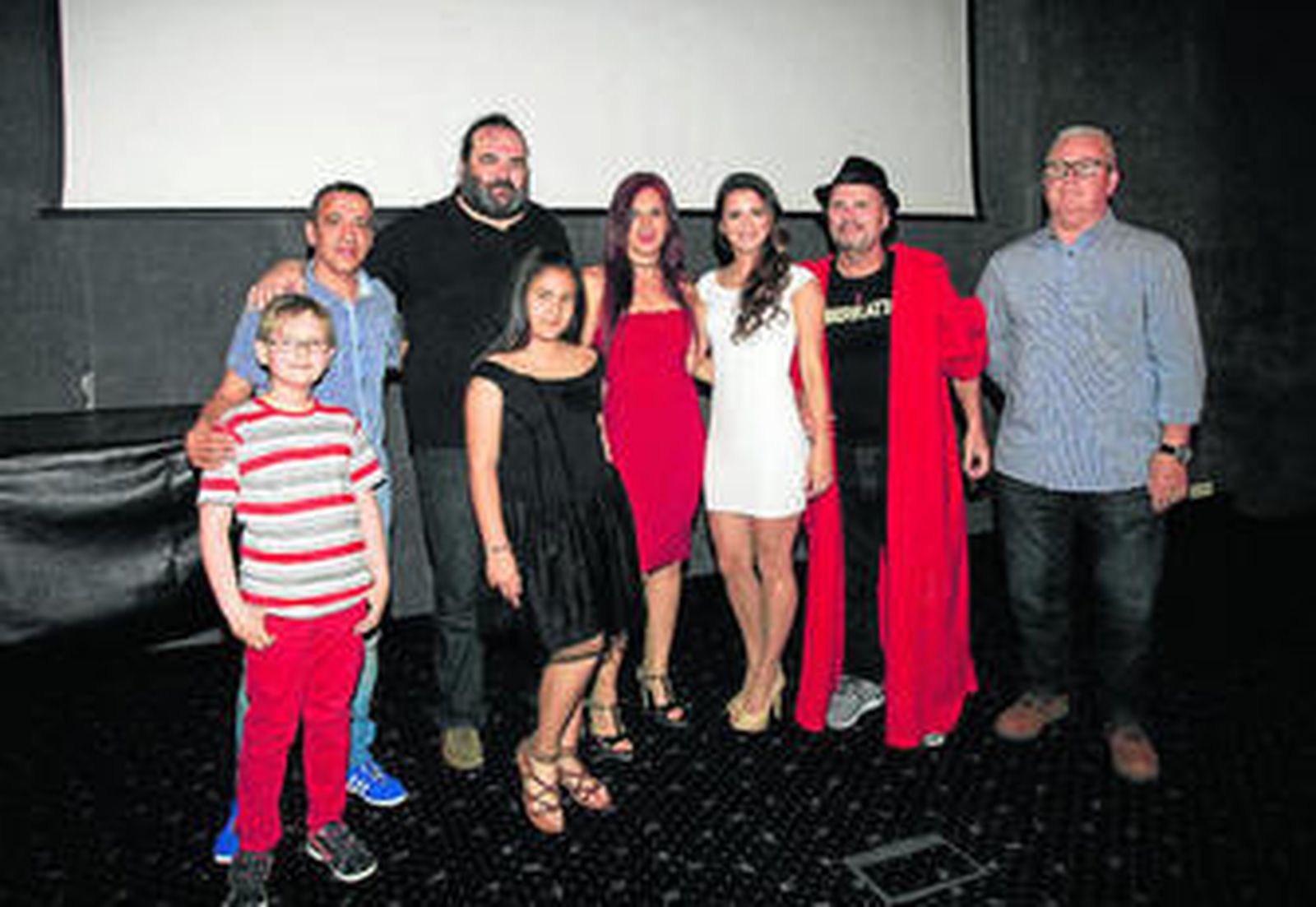 Imagen del cineasta linense Miguel Becerra, ayer durante la presentación de 'Aberration' en su tierra.