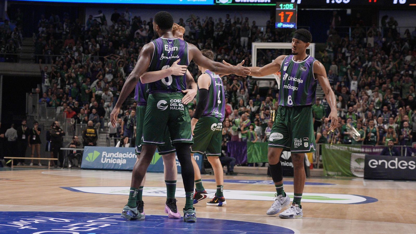 El Unicaja-La Laguna Tenerife, en fotos