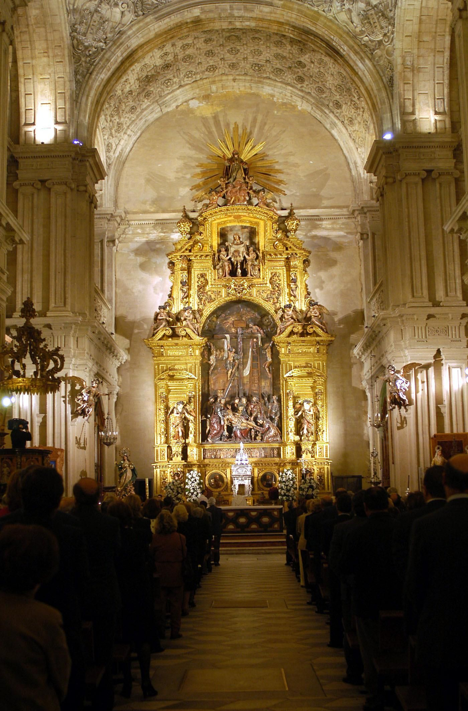 El retablo de la parroquia del Sagrario.