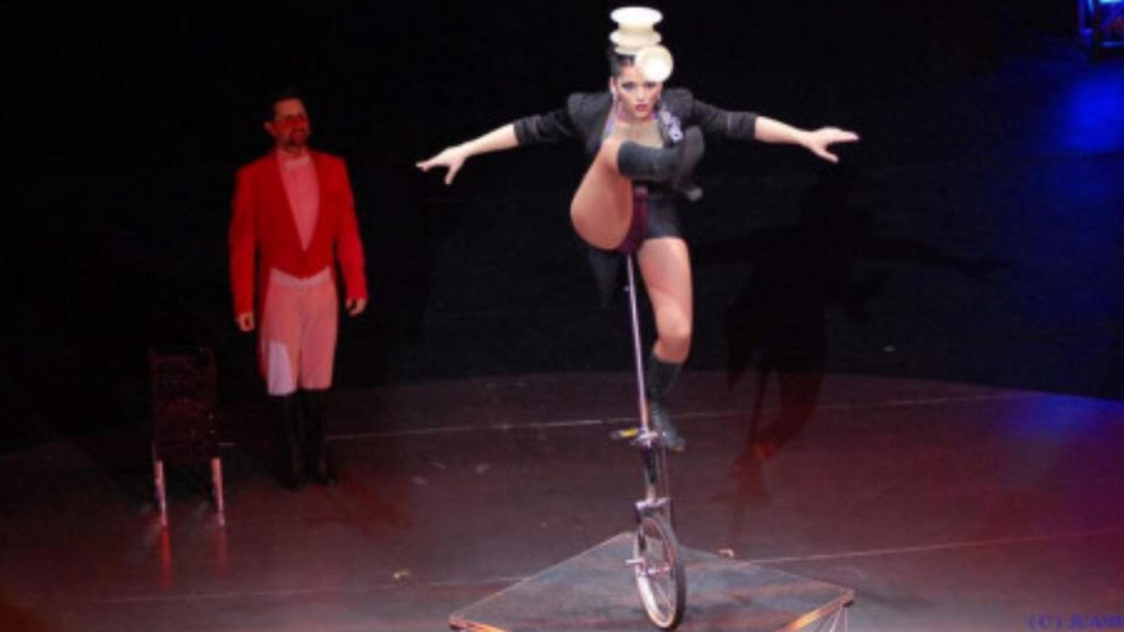 Número de equilibrimo del Circo Las Vegas.