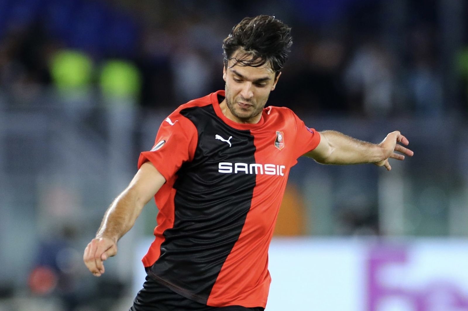 Grenier, en un partido del Rennes.