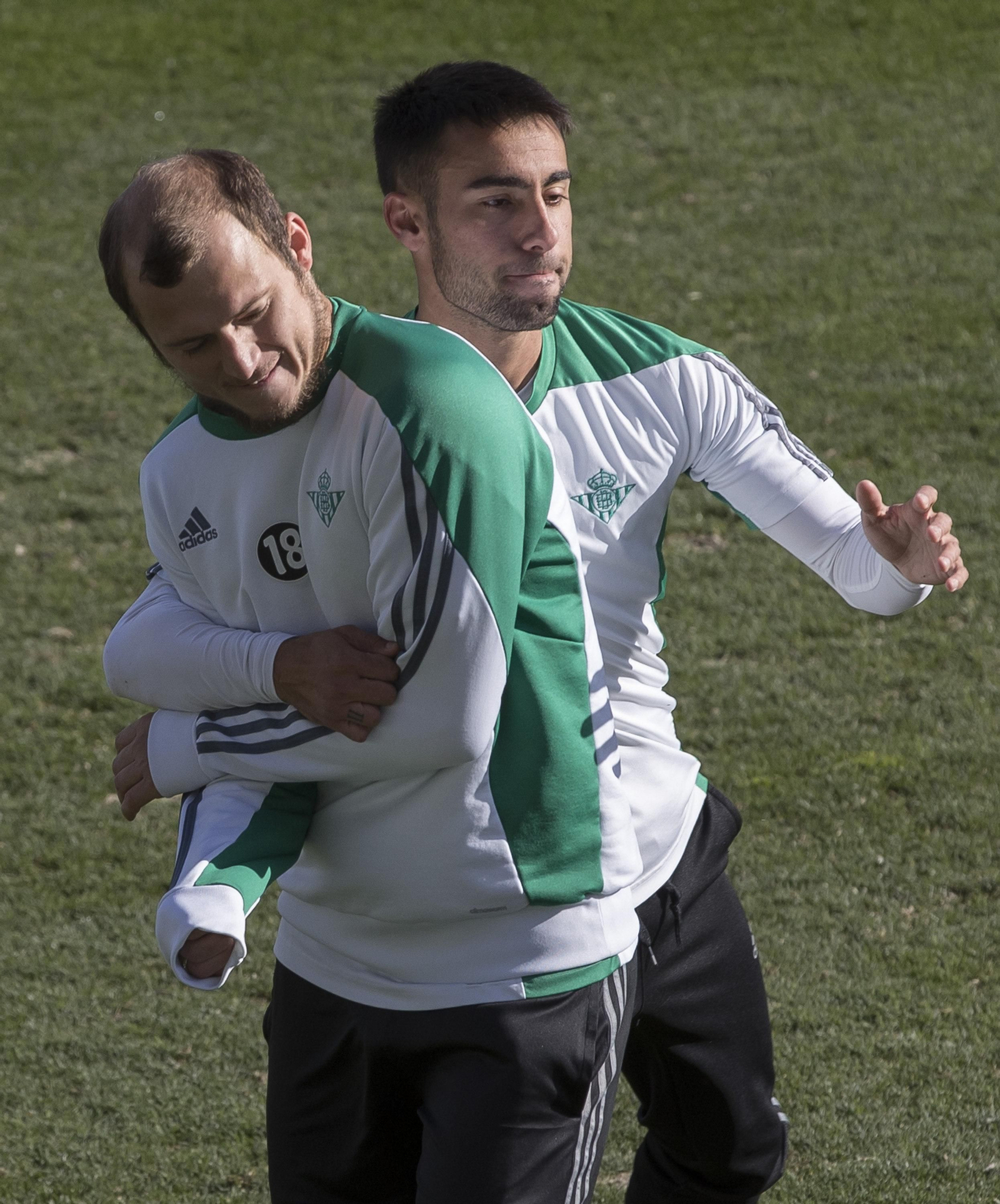 Zozulya, durante un entrenamiento.