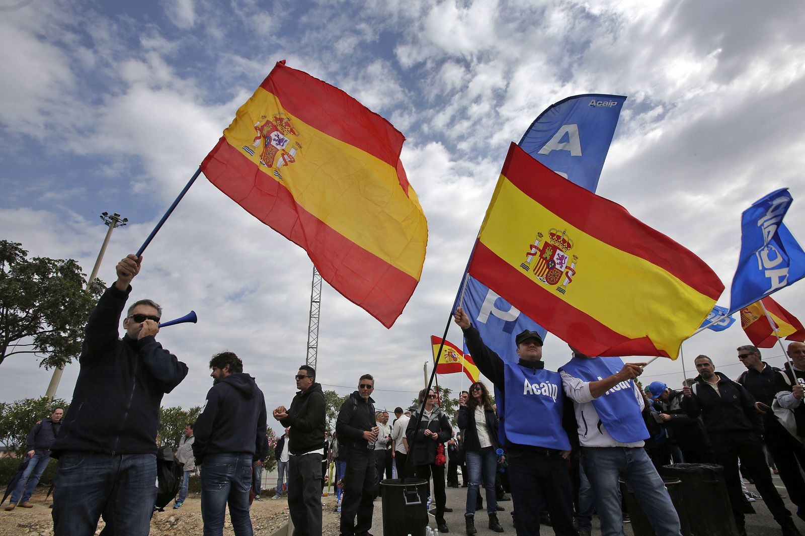 Las imágenes de las protestas de los funcionarios de prisiones