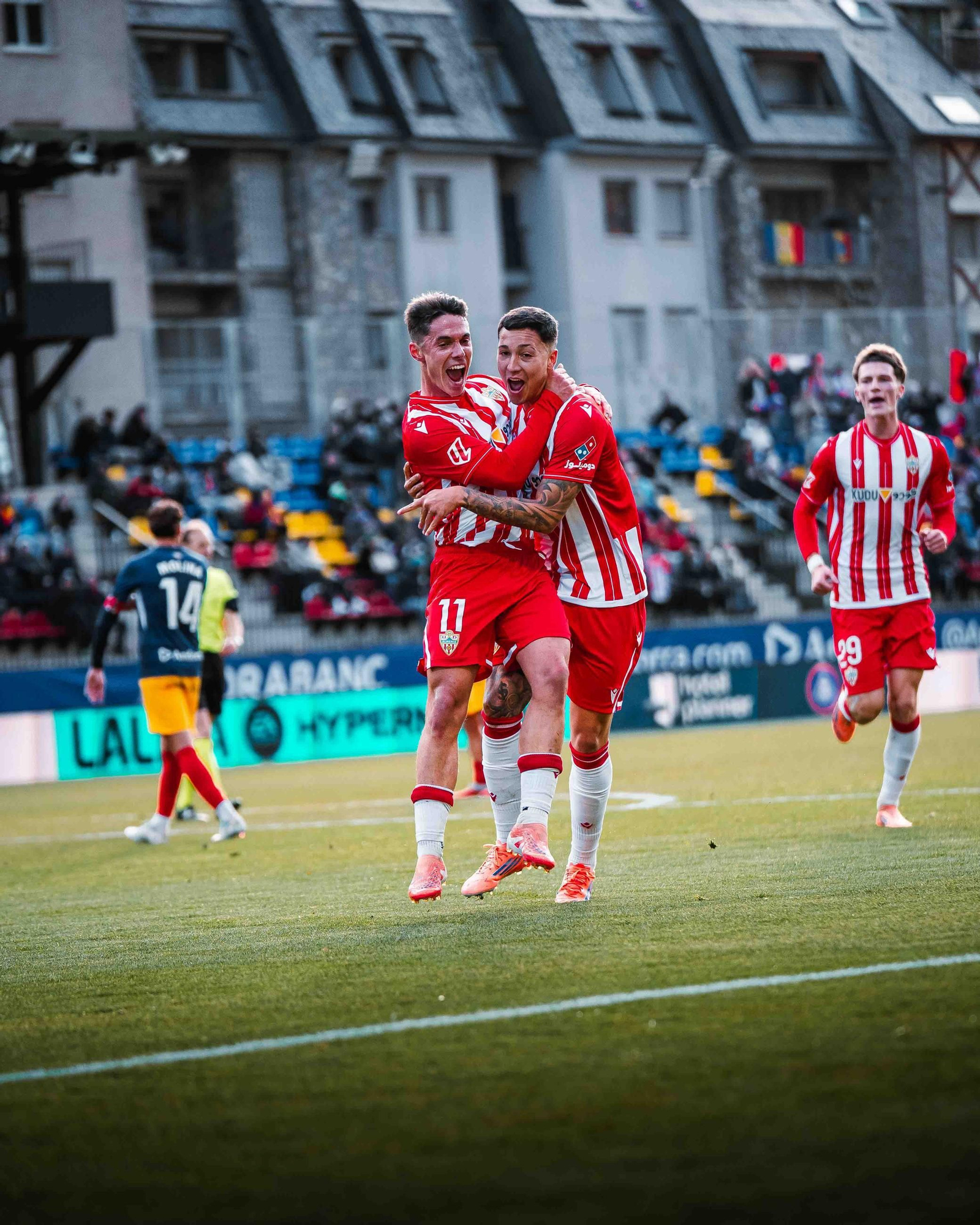 Arribas festeja con Thalys uno de sus dos tantos en Andorra