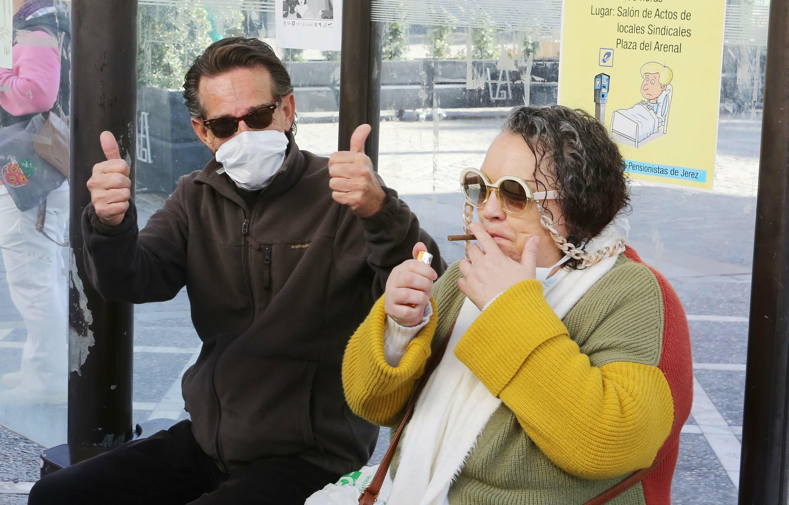 Coronavirus:Imágenes del primer día laborable en Jerez