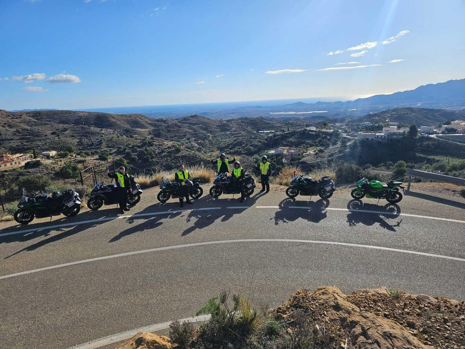 Las imágenes de las motos Kawasaki en Mojácar