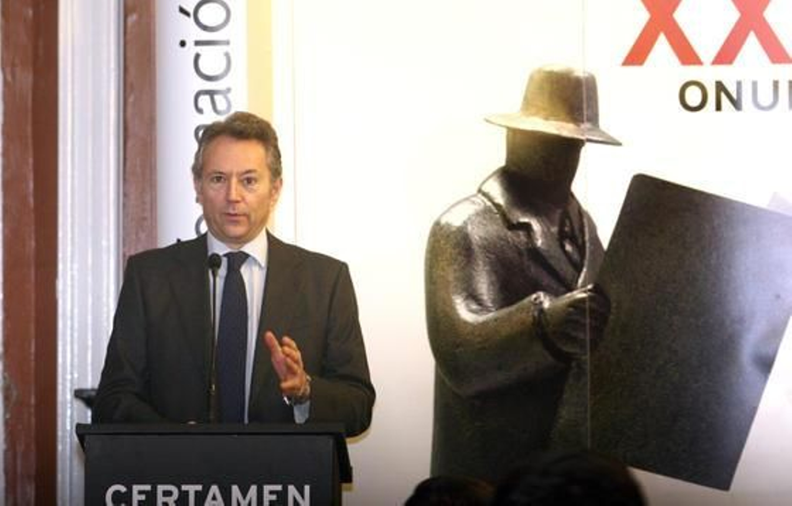 Don José Joly, en un momento de la entrega de premios.

Foto: Josue Correa
