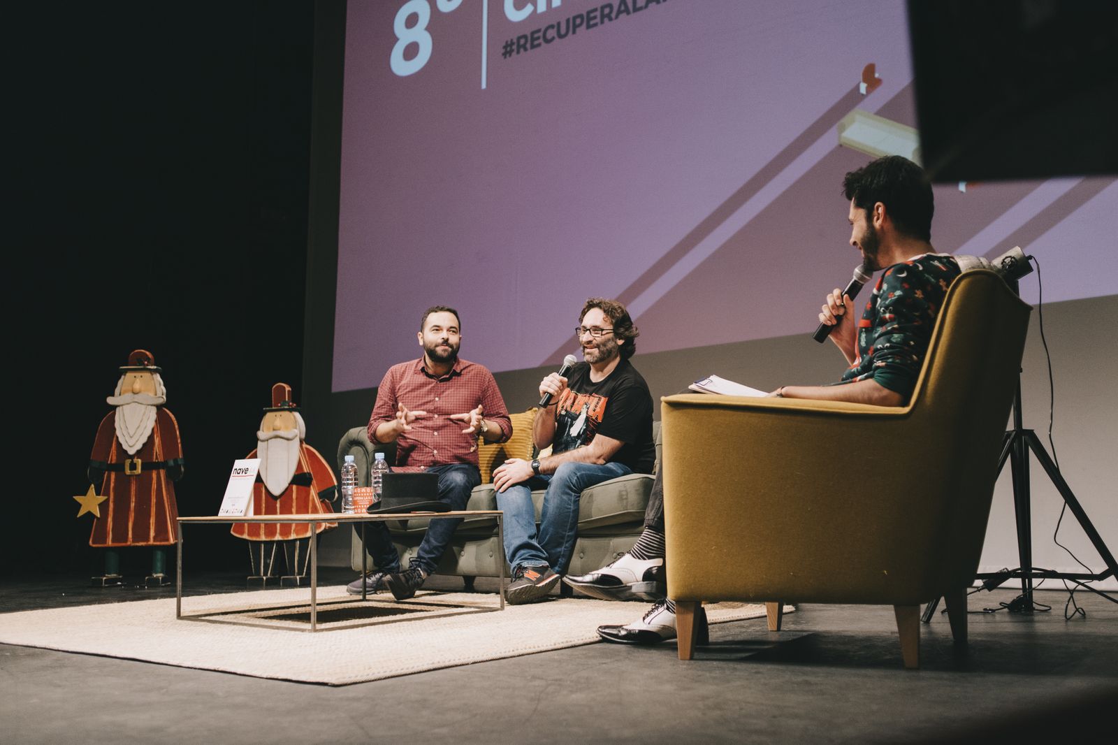 Carlos Therón y Adolfo Valor durante su conversación