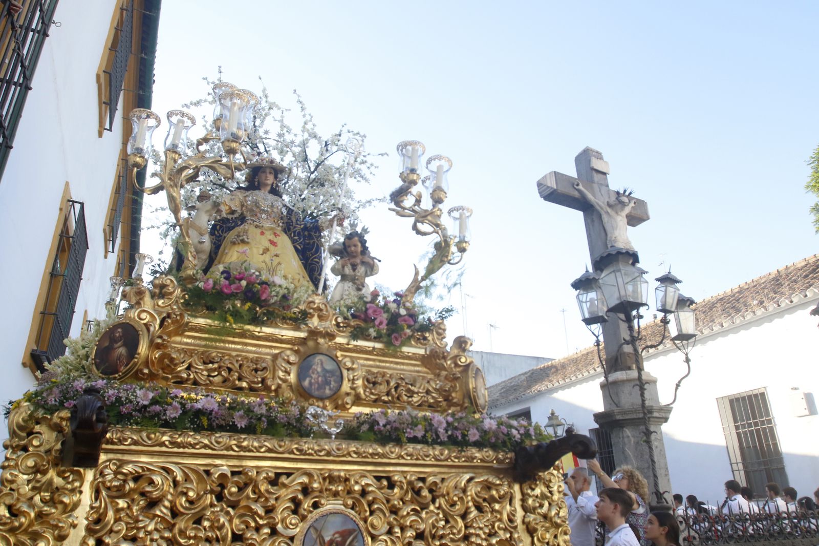 La Divina Pastora, durante la procesión del año pasado.