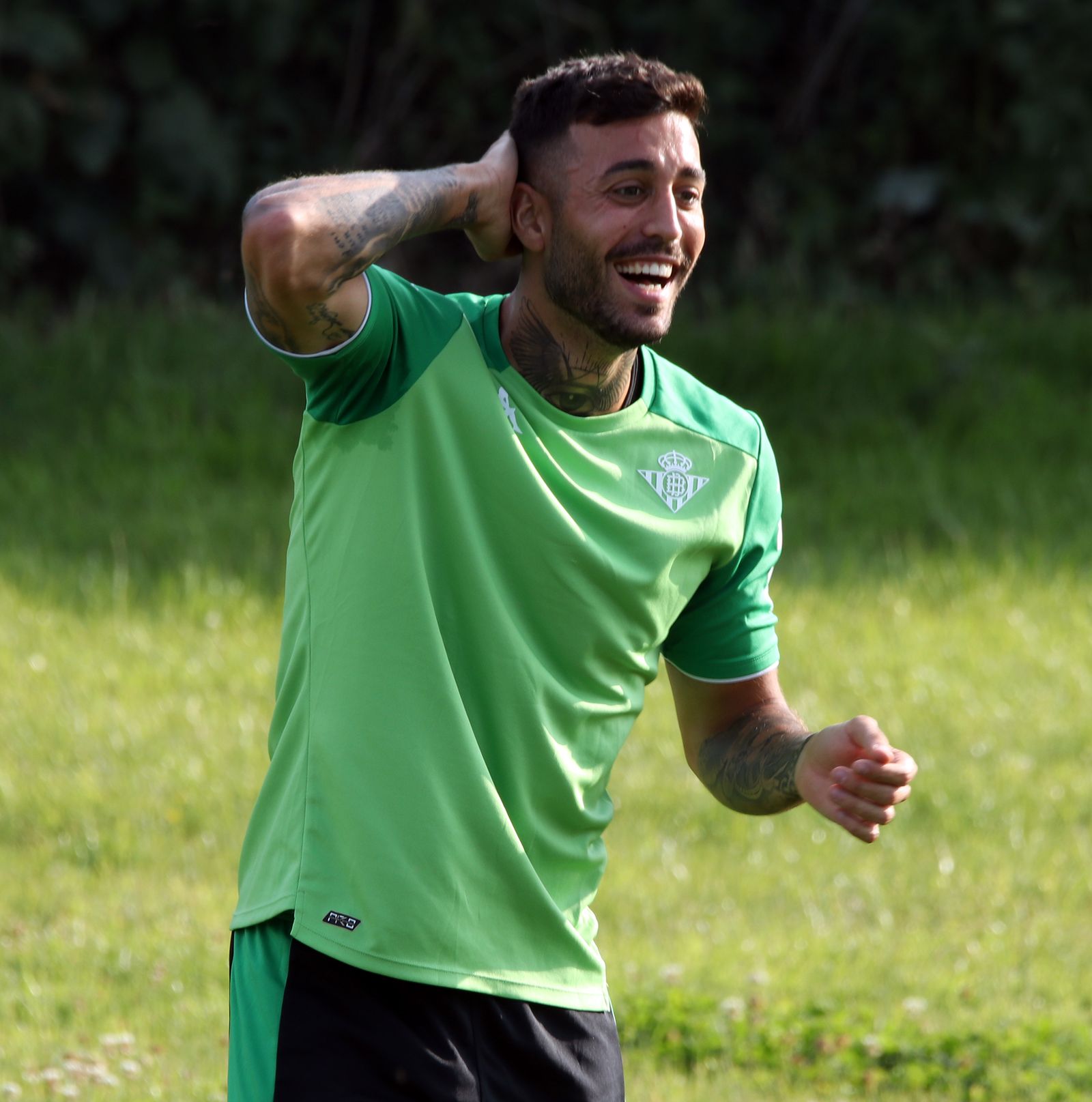 Camarasa, en un entrenamiento de pretemporada.