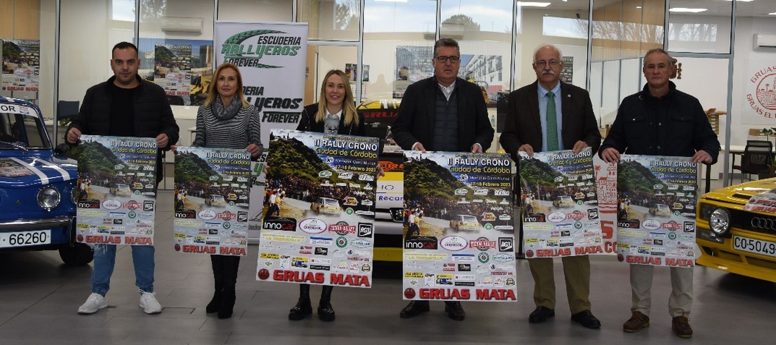 Las autoridades, durante la presentación del Rally-Crono Ciudad de Córdoba.