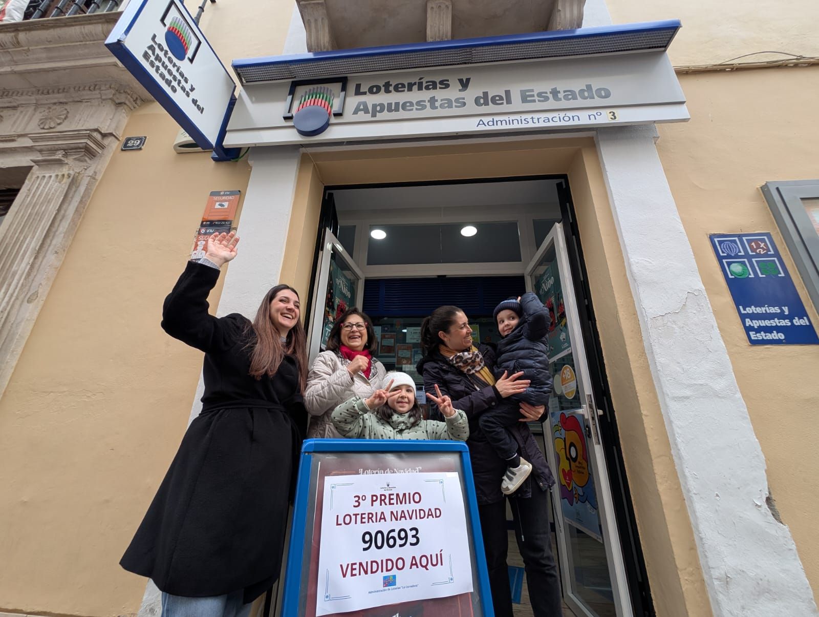 El tercer premio de la Lotería de Navidad cae en Montilla