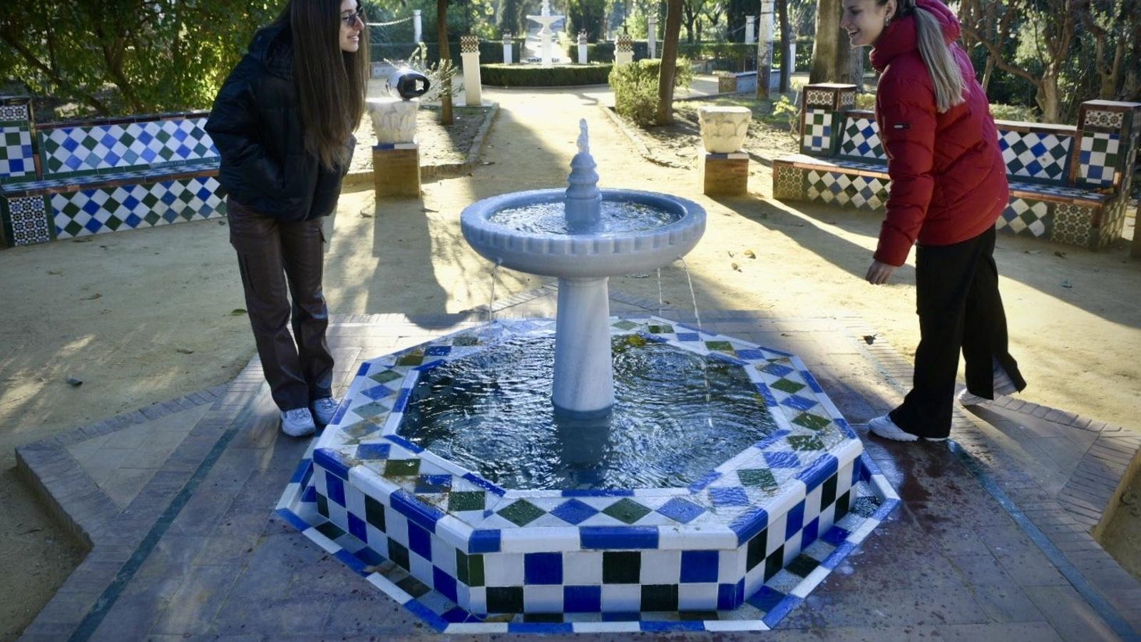 Las fuentes recuperadas de los Jardines de Murillo.