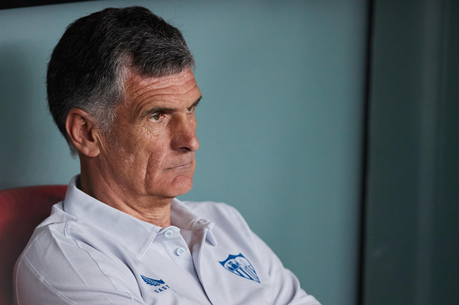 José Luis Mendilibar, con gesto serio durante el Athletic-Sevilla.