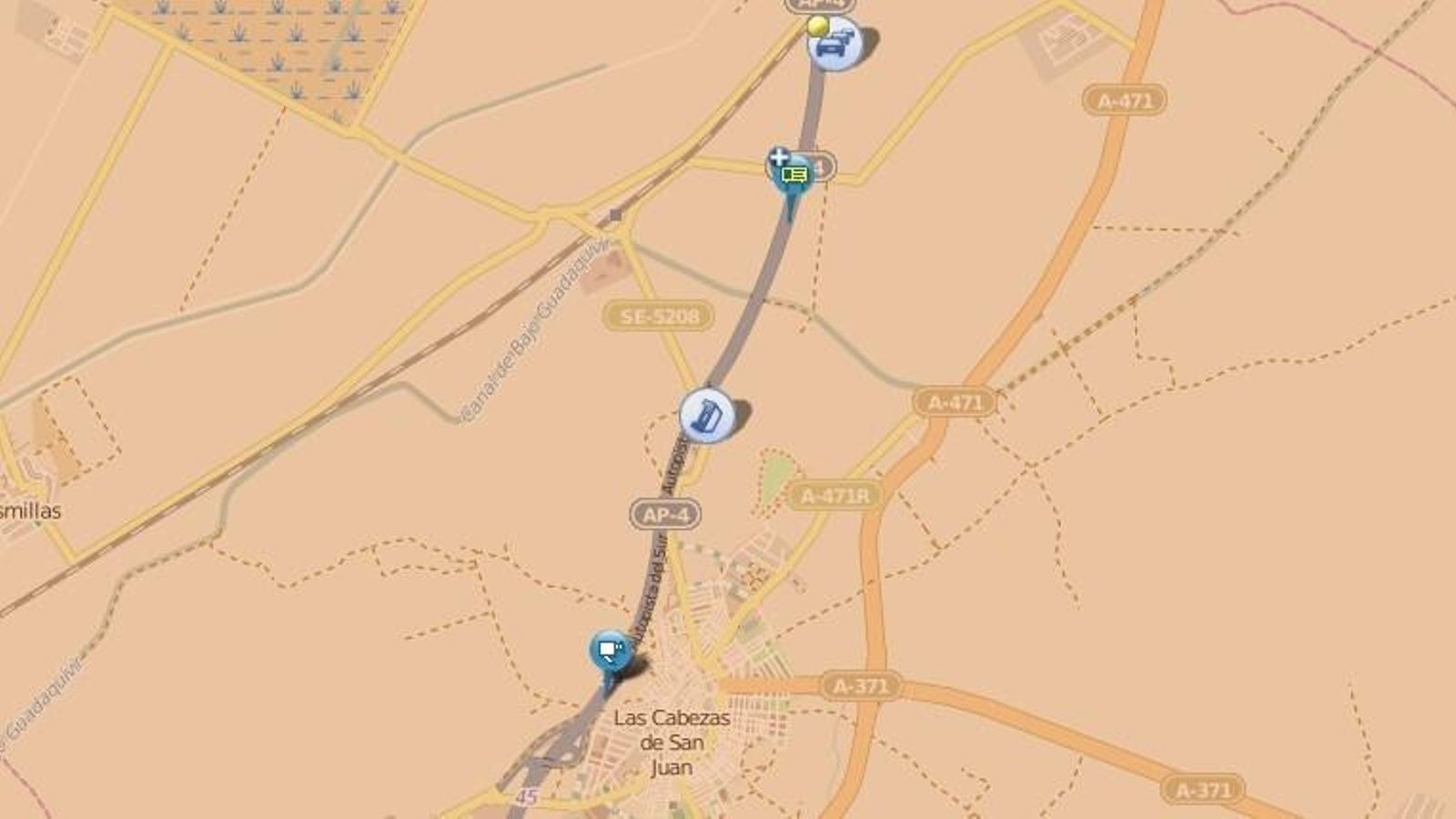 Zona afectada por las retenciones.