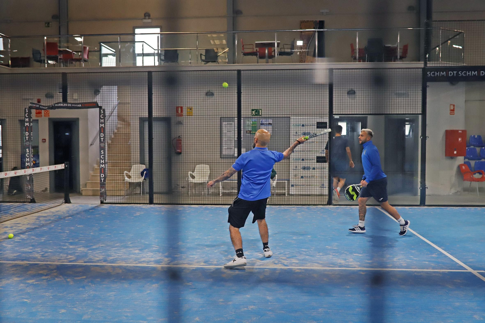 Imágenes del entrenamiento del Xerez CD en Pádel Extreme